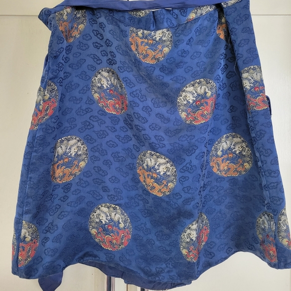 Upcycled Wrap Brocade Skirt Vintage - Picture 2 of 3